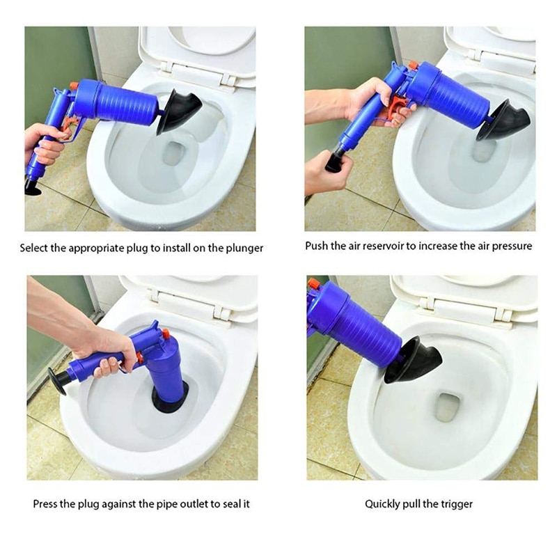 Toilet Plunger Air Drain Blaster Gun