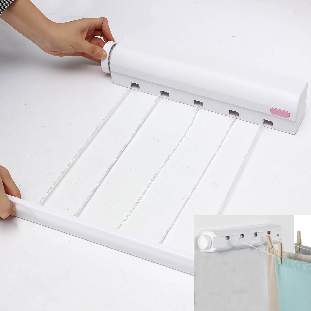 Clothes Drying Rack Retractable Tool