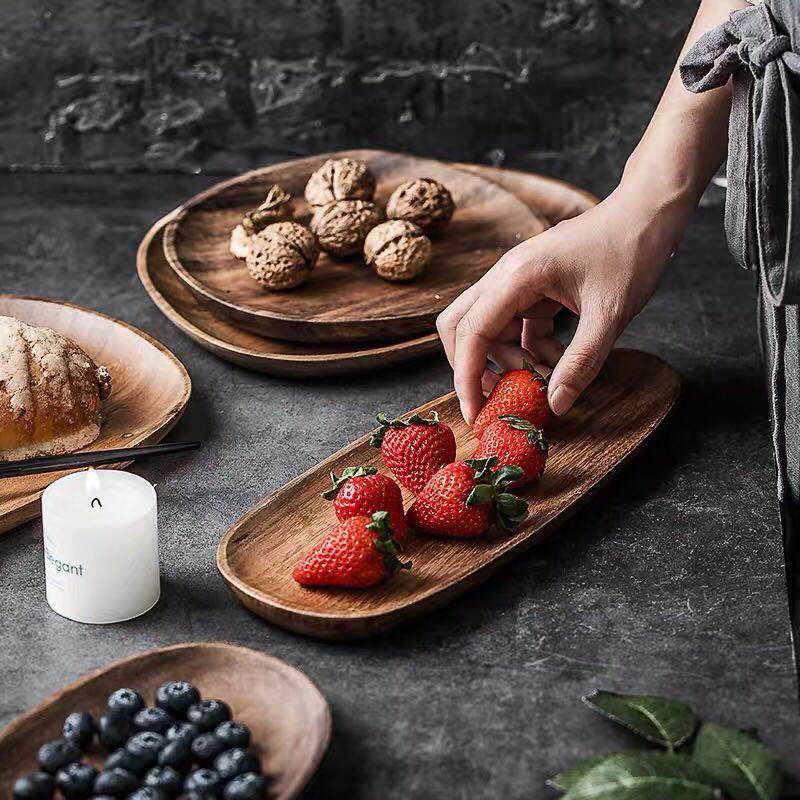 Wooden Plates Serving Tray Tablewares