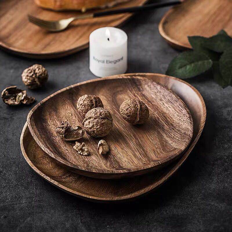 Wooden Plates Serving Tray Tablewares