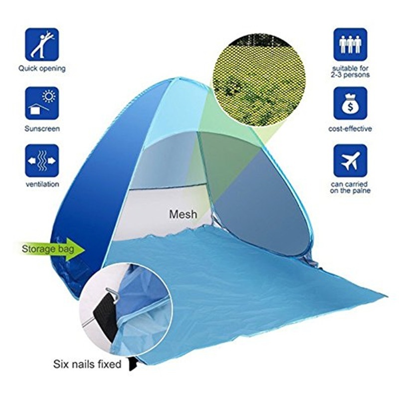 Pop Up Beach Tent Ultralight Sun Shade