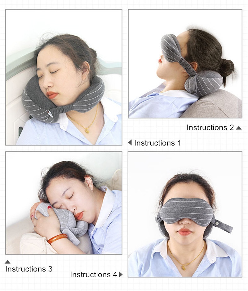 Travel Pillow for Neck and Eye Mask