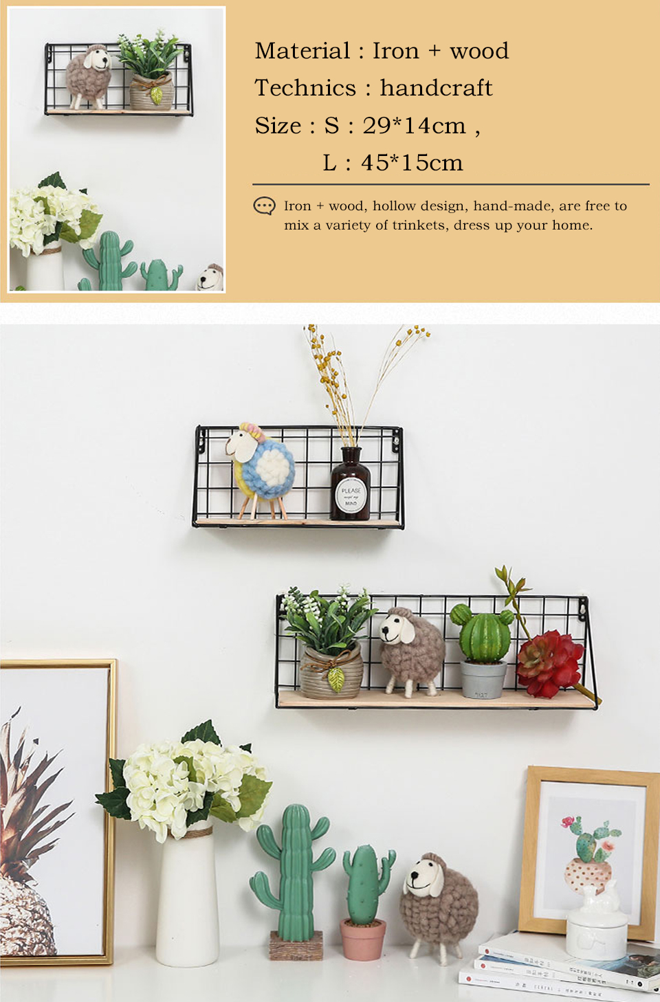 DIY Wall Rack Organizer Shelf Storage