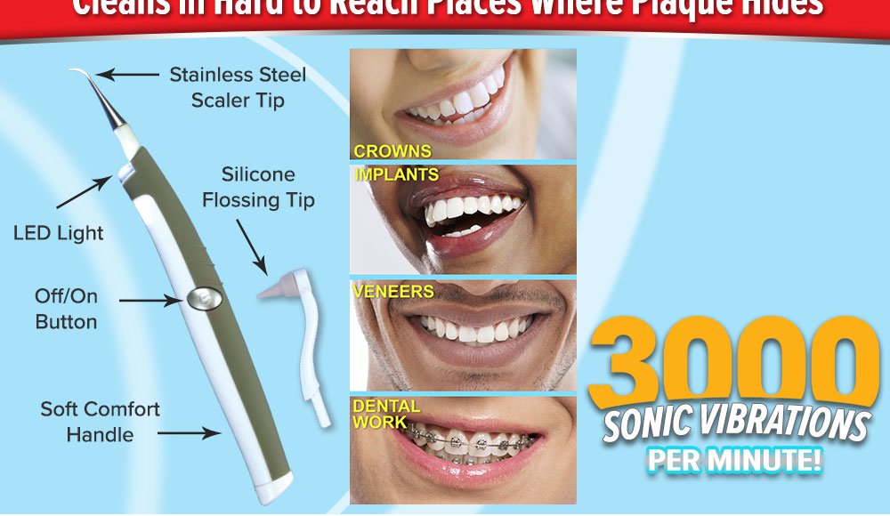 Portable Sonic Teeth Cleaner & Whitener