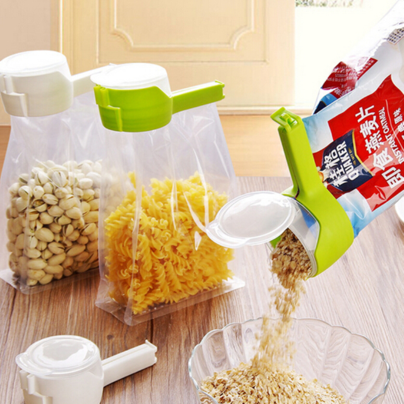 Clip-On Bag-To-Pour Food Storage Sealer Clip