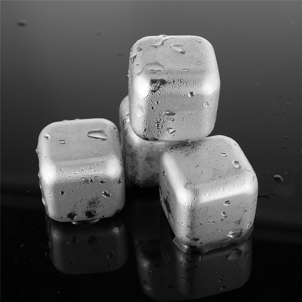 Reusable Stainless Steel Ice Cubes (Set of 8)