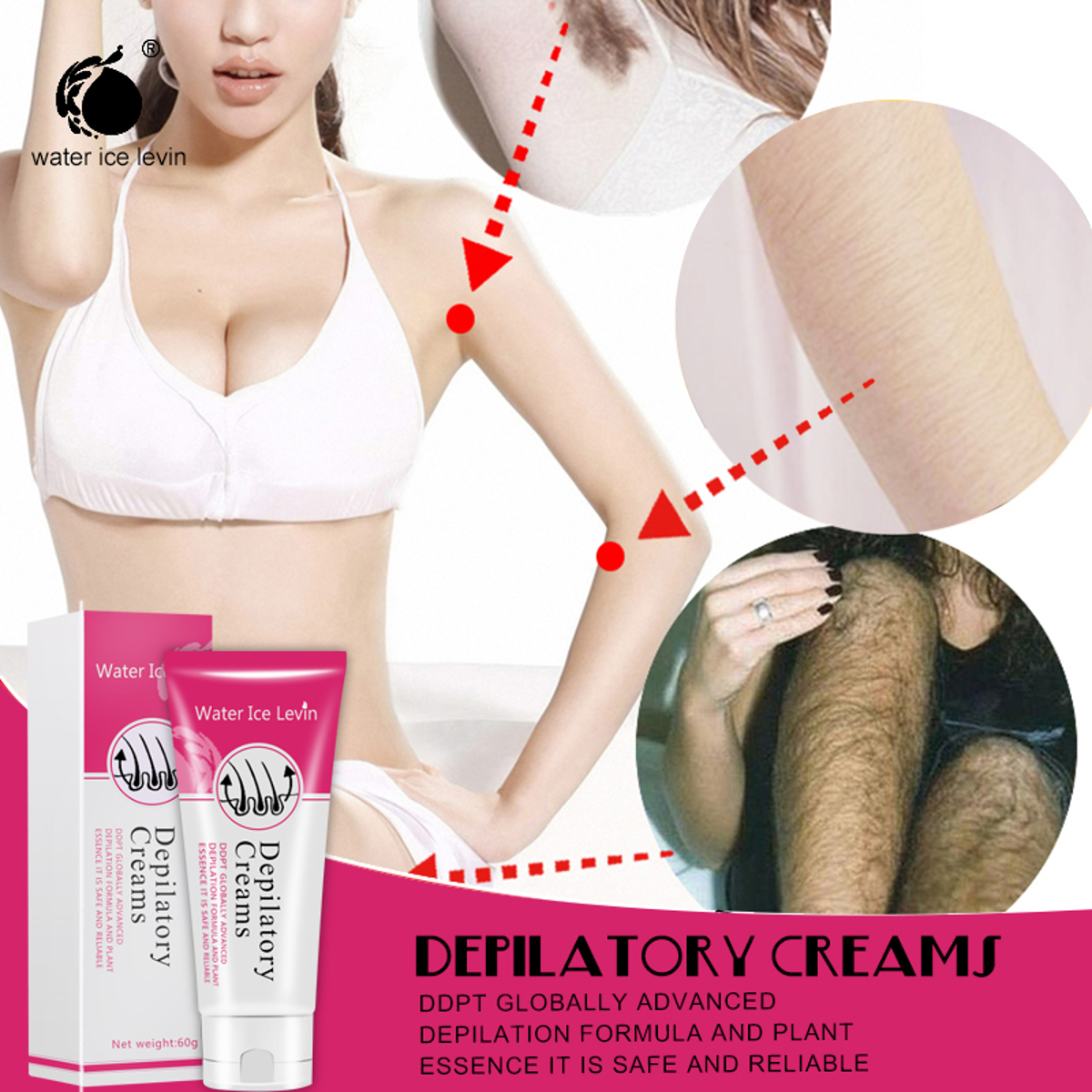 Unisex 2-in-1 Hair Removal Cream