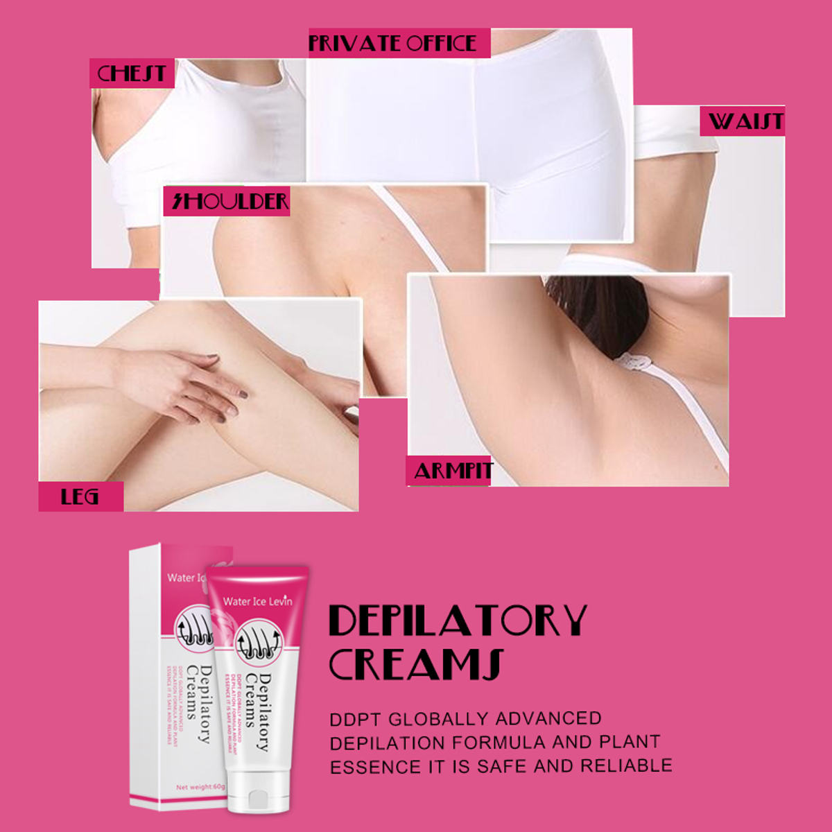 Unisex 2-in-1 Hair Removal Cream