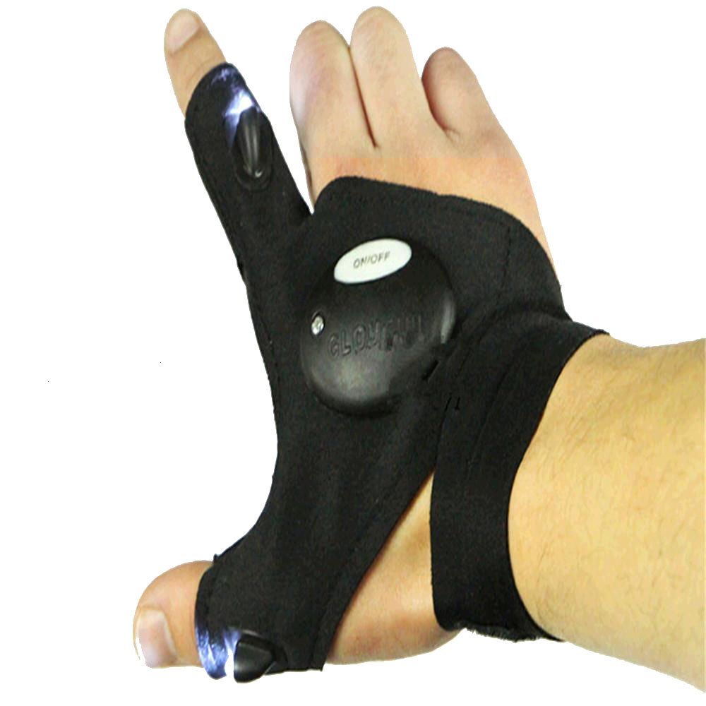 LED Light Glove Finger Flashlight