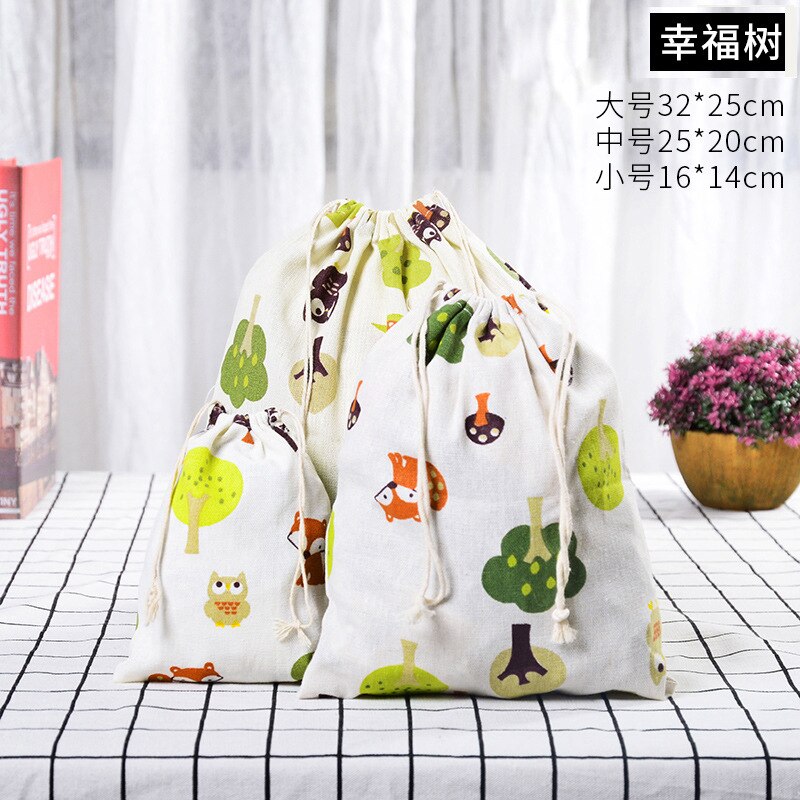 Reusable Cotton Drawstring Bag