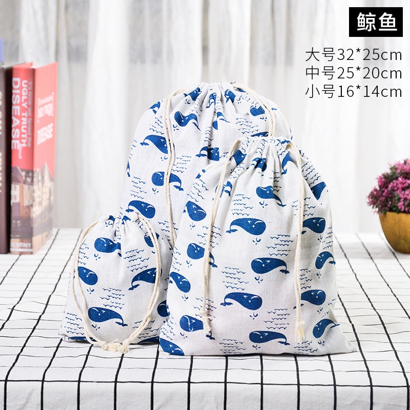 Reusable Cotton Drawstring Bag