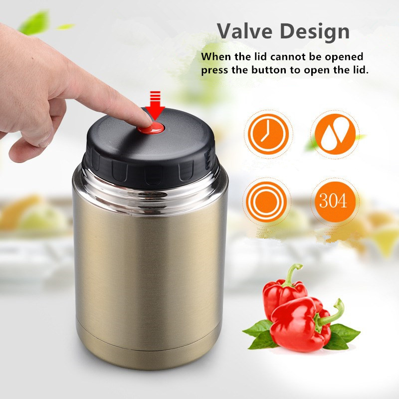 Thermos Soup Flask Portable Container