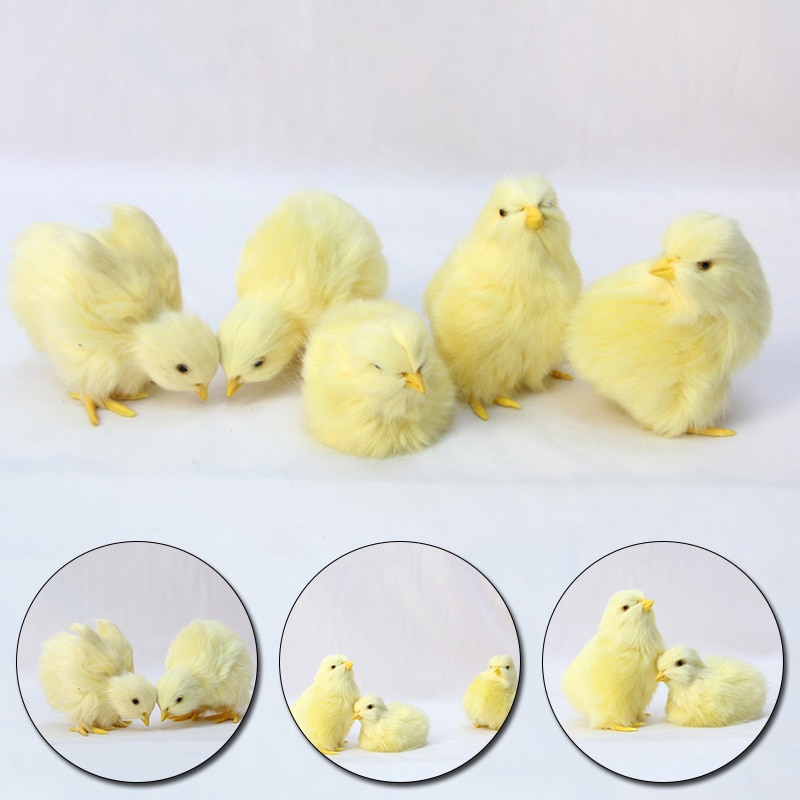 Realistic Yellow Baby Chick Toy