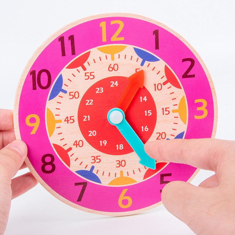 Wooden Teaching Clock for Kids