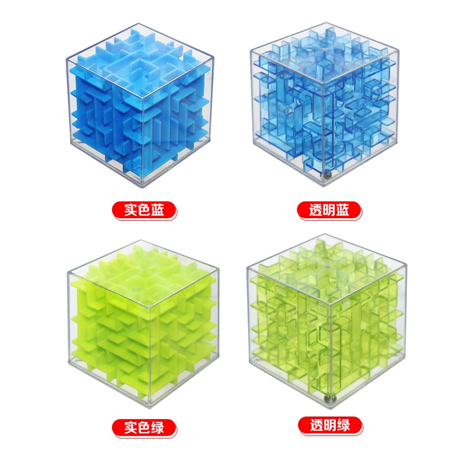 Maze Cube Transparent Puzzle Toy