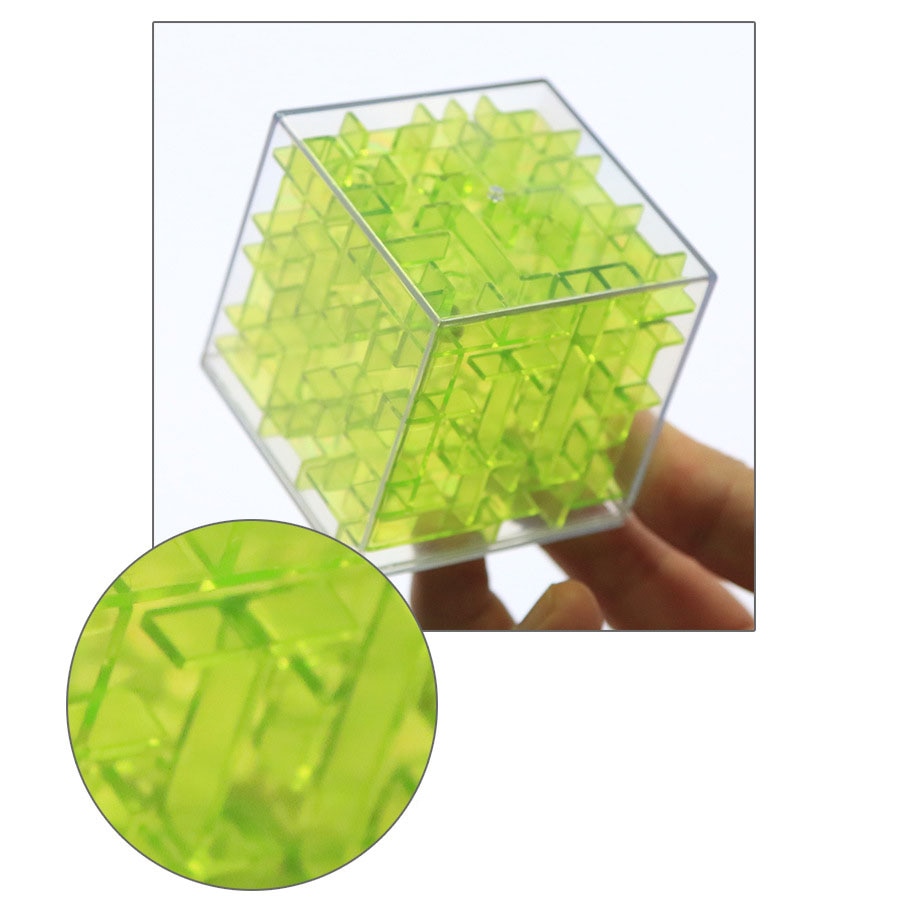 Maze Cube Transparent Puzzle Toy