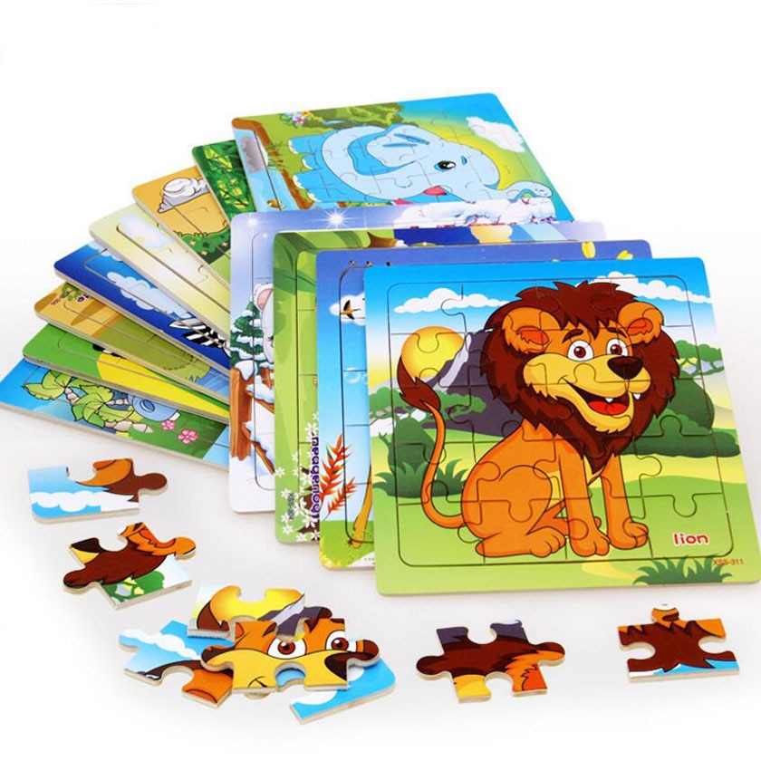 Wooden Animal Jigsaw Puzzle Educational Toy