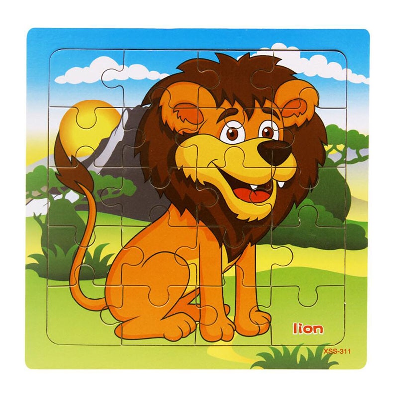 Wooden Animal Jigsaw Puzzle Educational Toy