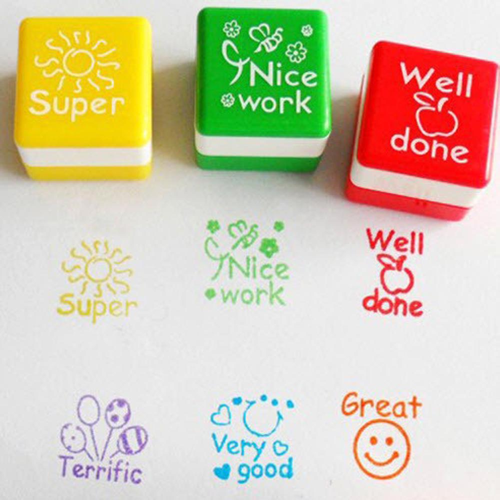 Teacher Stamps Set Reward Seals (6 Pcs)