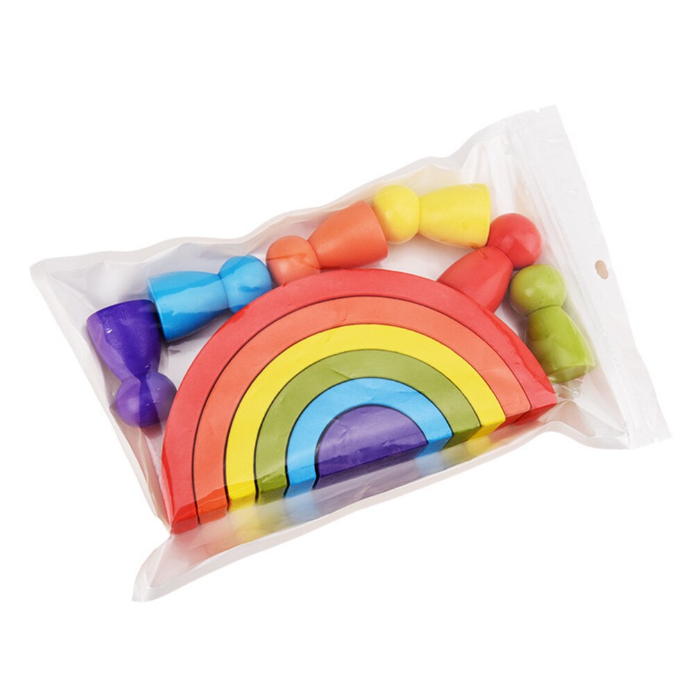 Wooden Rainbow Stacking Toy (12pcs)