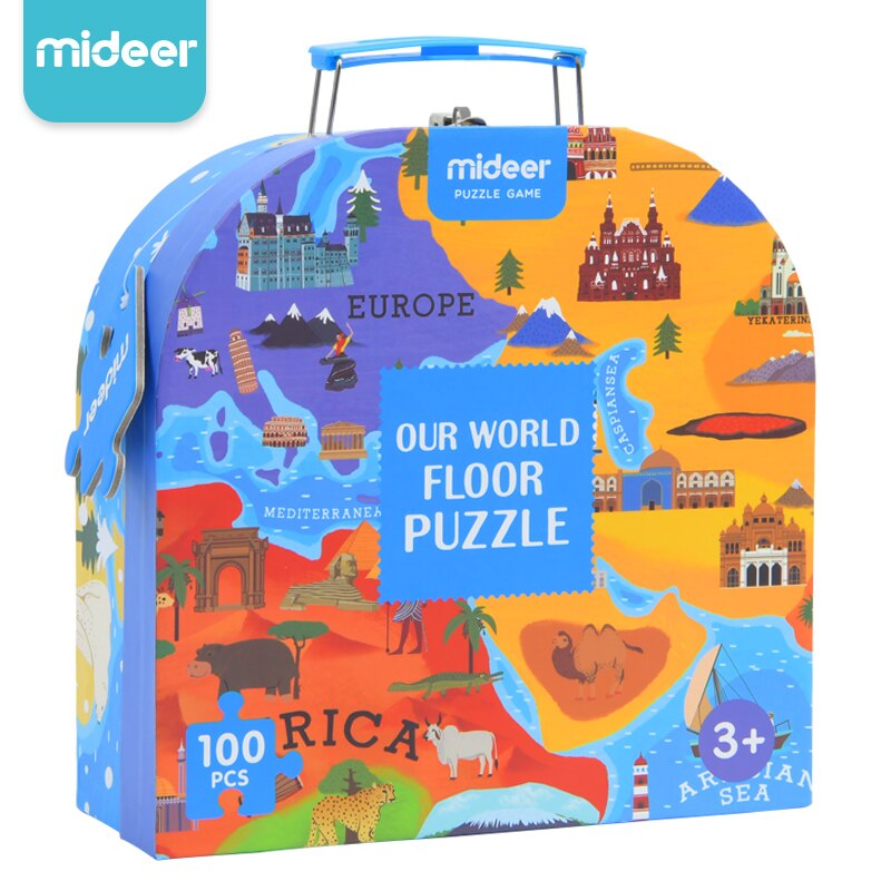 World Map Puzzle for Kids (100 pcs)