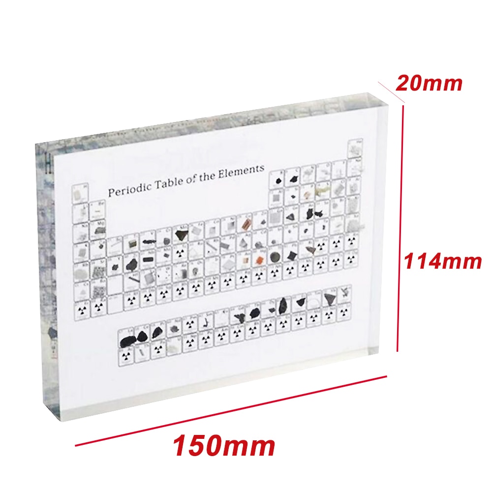 Acrylic Periodic Table Chemistry Tool