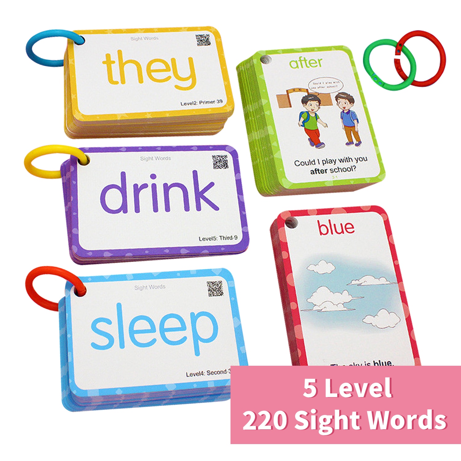 Kids Sight Words Flash Cards