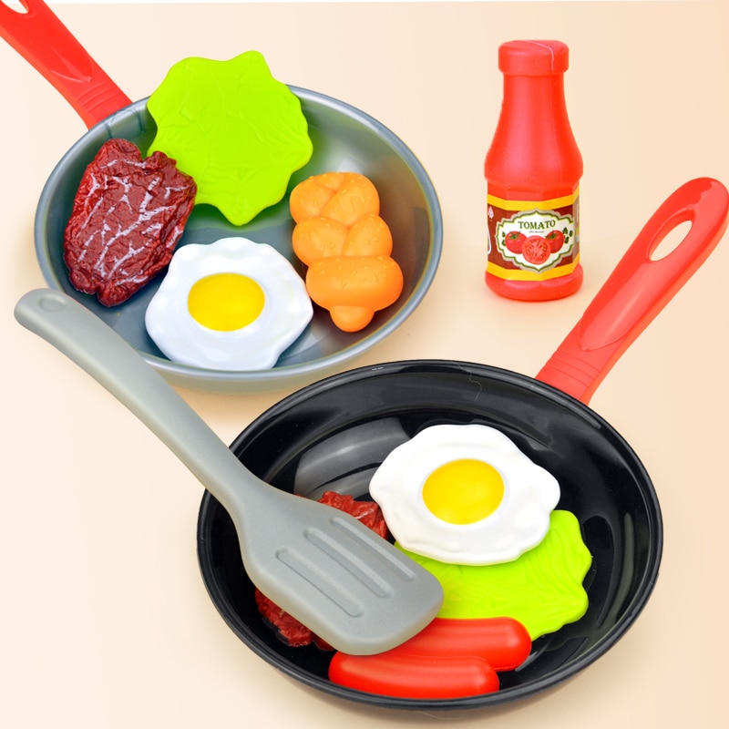 Kids Plastic Play Food Set