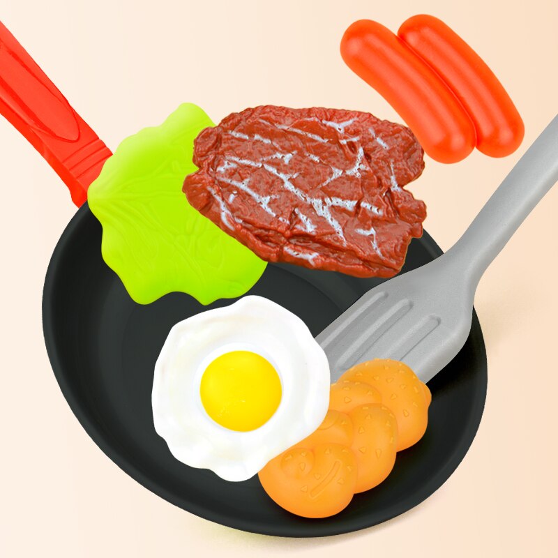 Kids Plastic Play Food Set