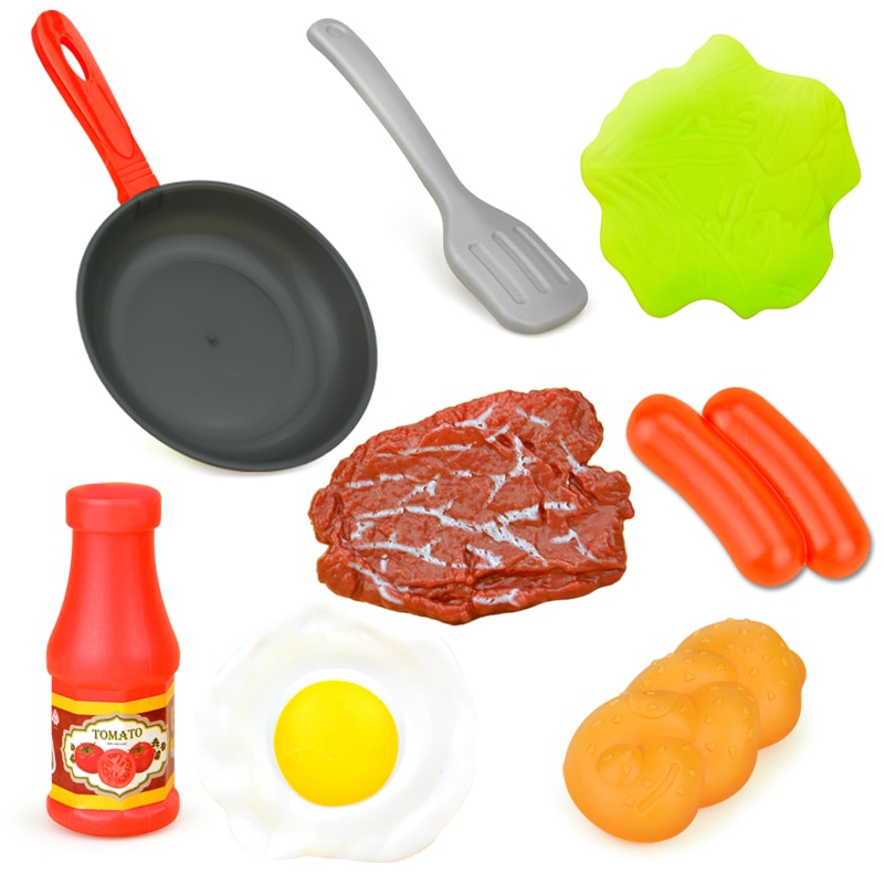 Kids Plastic Play Food Set