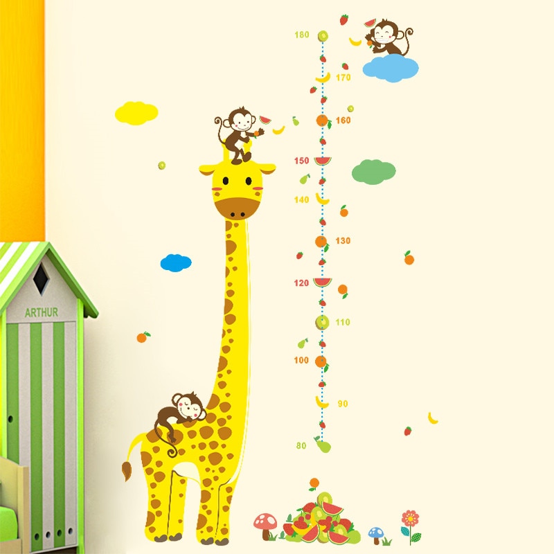 Giraffe Height Chart Self-Adhesive