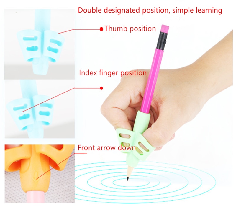 Pencil Grips for Kids 3-Piece Set