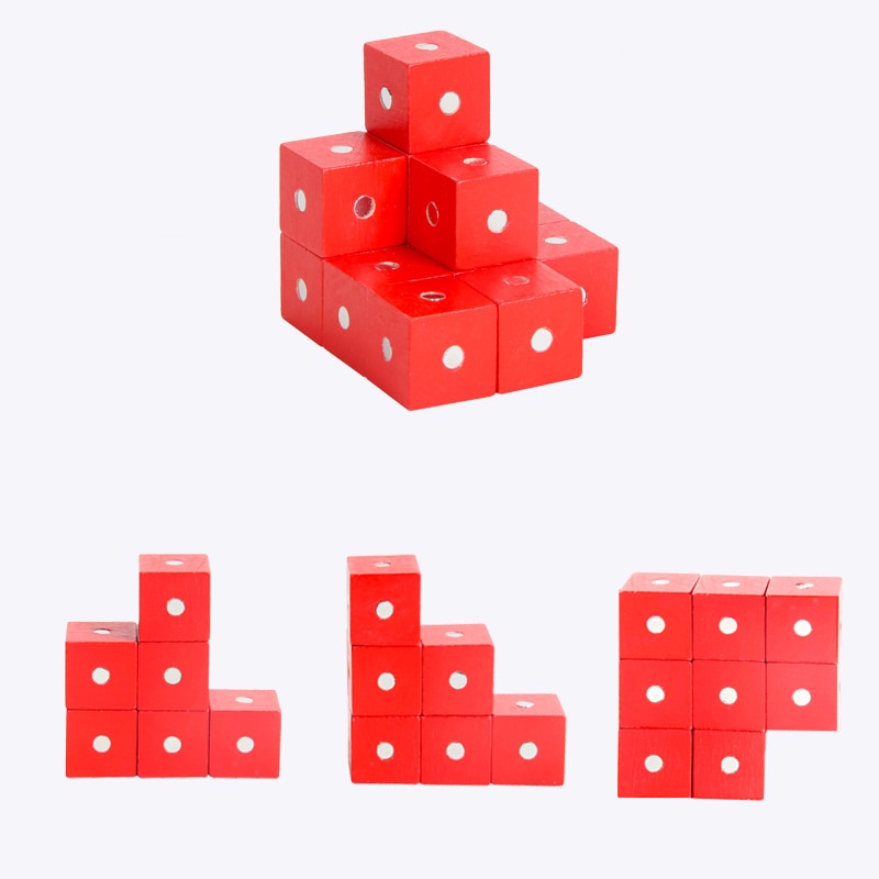 Magnetic Wooden Blocks Set (10Pcs)