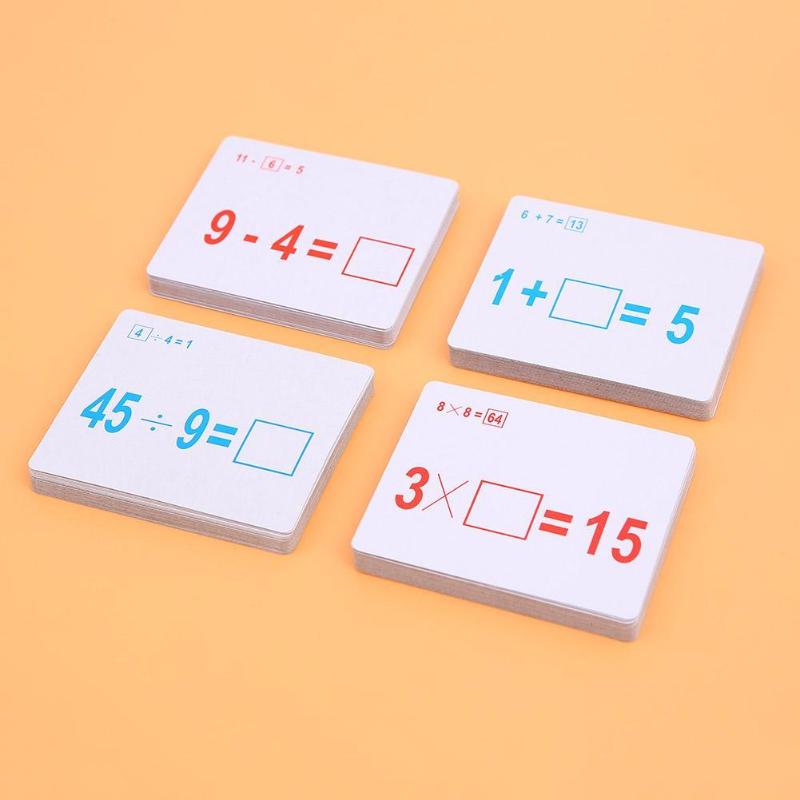 Math Flashcards with Erasable Pen