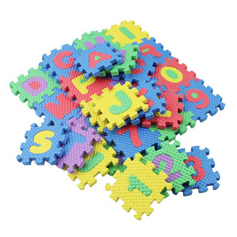 Foam Letter Mat Mini Toy Mats (36 pcs)