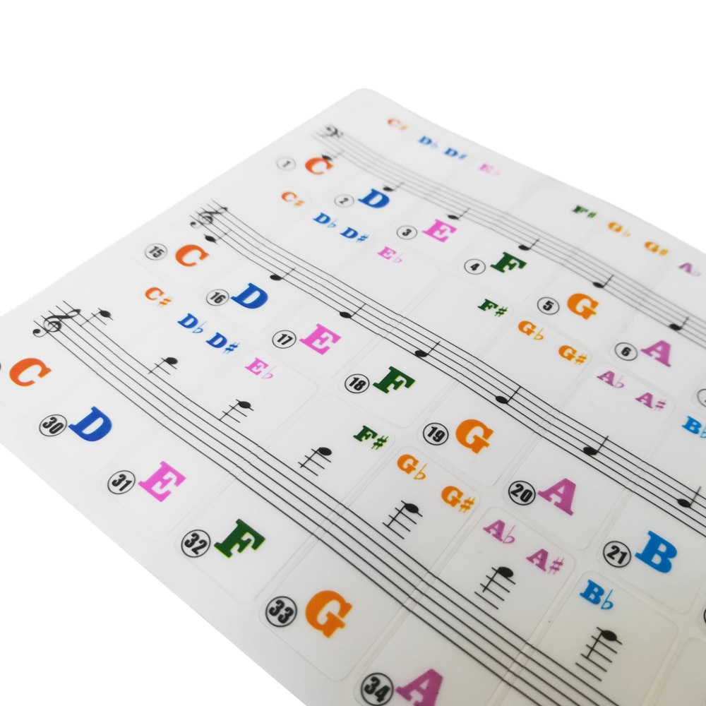 Piano Key Stickers Removable Stickers