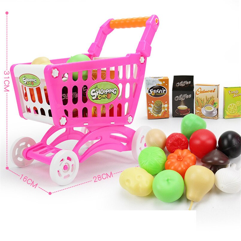 Toy Shopping Trolley 16PCS Toy Set