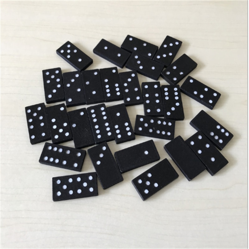 Wooden Dominoes 28PCS Game Set