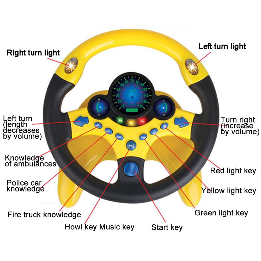 Kids Steering Wheel Simulation Toy