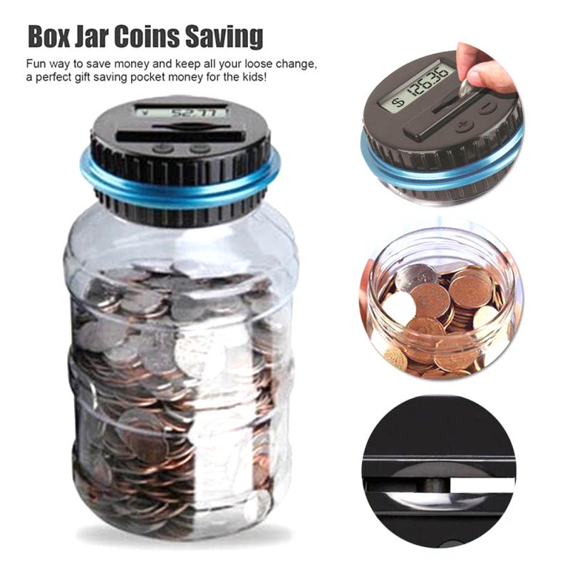 Money Saving Jar LCD Counting Lid