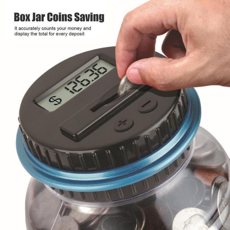 Money Saving Jar LCD Counting Lid