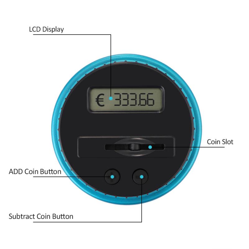 Money Saving Jar LCD Counting Lid