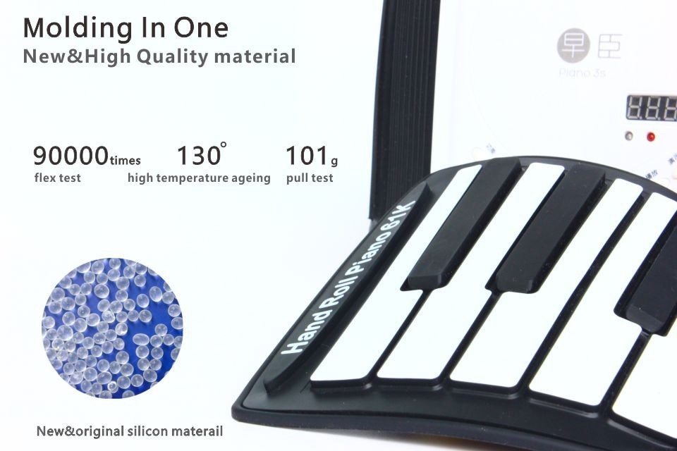 Portable Piano Roll-up 88-Key Keyboard