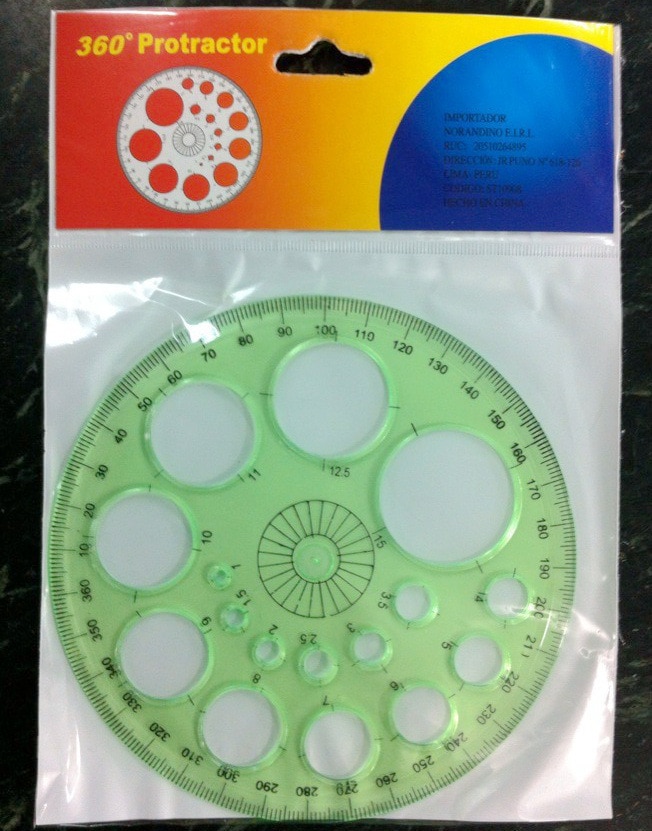 Circle Template Plastic Round Ruler