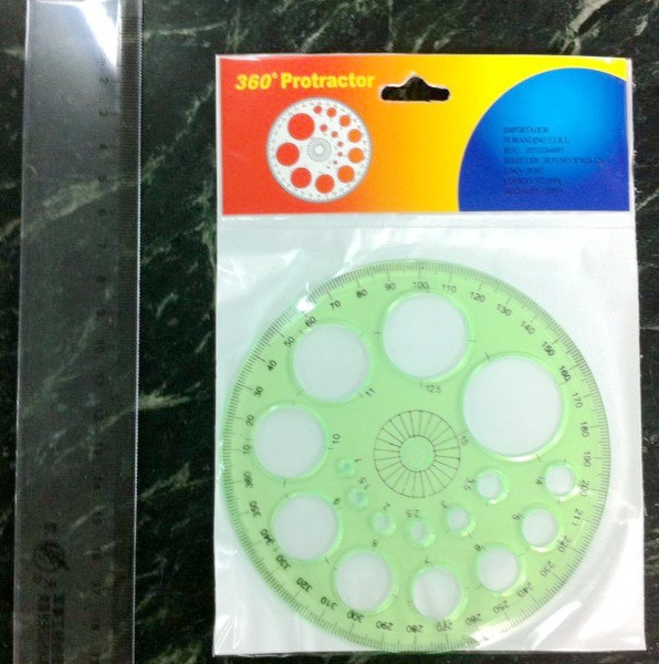 Circle Template Plastic Round Ruler