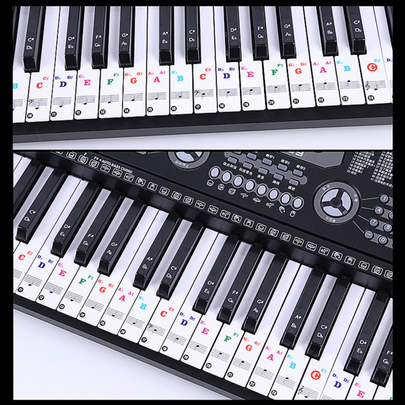 Piano Stickers Training Keyboards Notes