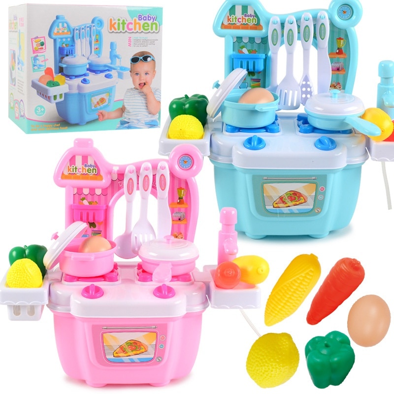 Mini Kitchen Set Kids Cooking Toys