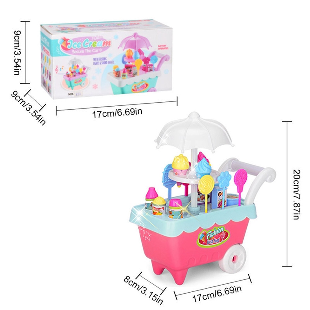 Ice Cream Cart Toy Pretend Play