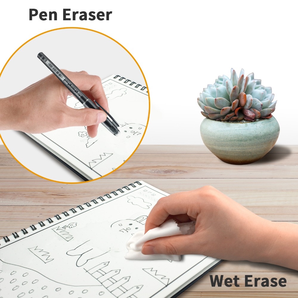 Erasable Notebook Pen Sticker Tab Set