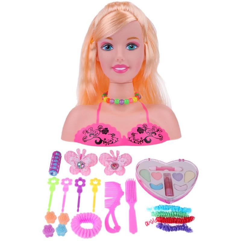 Hair Styling Doll Head Kids Toys